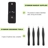 Ipetboom 4pcs Stainless Steel Eyebrow Tweezers Tool for Eyebrow Shaping