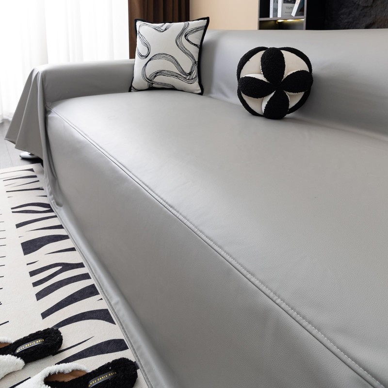 vctops Waterproof Thick PU Leather Sofa Covers for Sectional Sofa