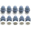Set von 8 single Dusche Tür Läufer/Wheels/Riemenscheiben/führt 23 mm Durchmesser