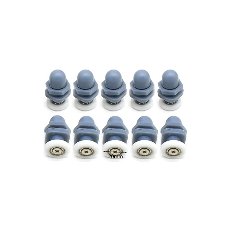 Set von 8 single Dusche Tür Läufer/Wheels/Riemenscheiben/führt 23 mm Durchmesser