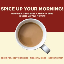 Alpine Start Premium Instant Coffee Packets, Diary-Free Dirty Chai Latte, 15 Single Serve Packets (Pack of 3 Boxes)