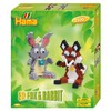 Hama Perlen 3247 Geschenk-Set 3D Fuchs und Hase mit ca.