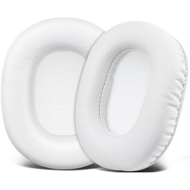 SOULWIT Earpads Replacement for Turtle Beach Recon 100/200/200 Gen2/Spark Gaming Headphones, Ear Pads Cushions with Softer Protein Leather, High-Density Foam - White
