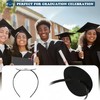 2 Packs Graduation Cap Headband Insert Secures Your Grad Cap