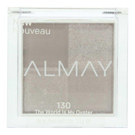 Almay Eyeshadow Palette, Longlasting Eye Makeup, Single Shade Eye Color in Matte, Metallic, Satin and Glitter Finish, Hypoallergenic, 130 The World Is My Oyster, 0.1 Oz