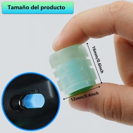 ExeQianming Tapas de Vástago Luminosas, 8 Piezas Tapones para Válvula de Neumático para Coche, Camión, SUV, Motocicletas, Bicicleta (Azul Fluorescente)