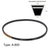 sourcing map 2 pieces A-830 V-belt drive belt, 830 mm,