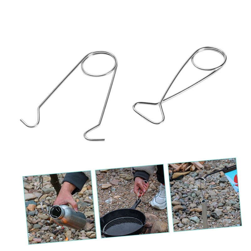 GRIRIW 2Pcs Stainless Steel Bottle Hanger Fish Mouth Spreaders Durable
