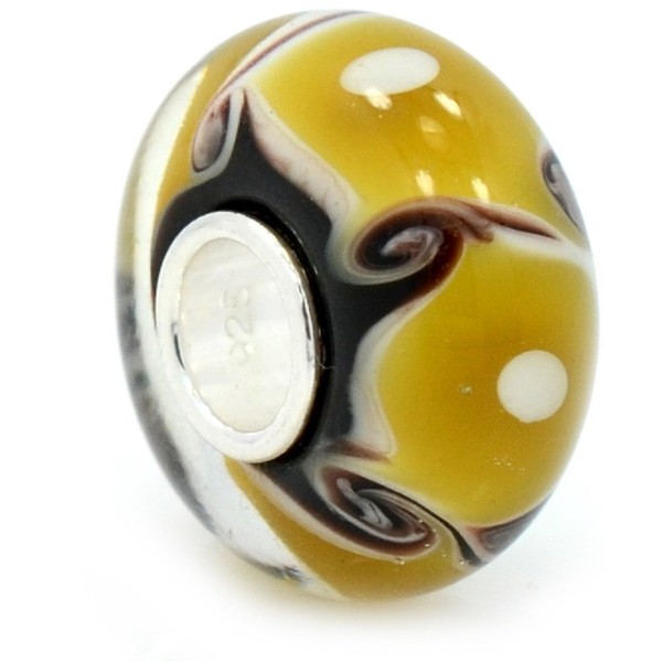 ICYROSE Solid 925 Sterling Silver Black Background with Brown Blotches