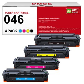 046 Toner Cartridge - Replacement for Canon 046 Toner Cartridge Set CRG-046 046H CRG-046H for Color ImageCLASS MF733Cdw MF731Cdw MF735Cdw MF654Cx Series Printer (Black Cyan Yellow Magenta, 4-Pack)