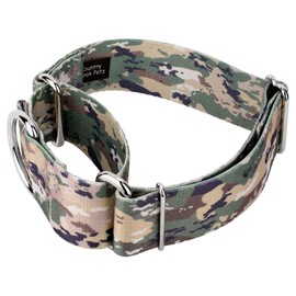 Country Brook Petz 2 Inch Adjustable Martingale Dog Collar for Medium and Large Breeds - 18 Unique Designs (Mountain Viper Camo, Large)