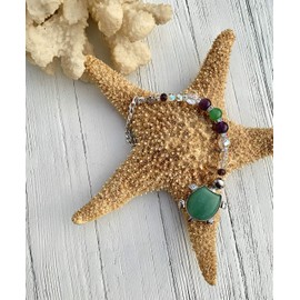 Turtle Suncatcher,Rear View Mirror Car Charm,Green Turtle Car Accessory, Ocean Turtle Charm,Window Hanging Ornament,Amethyst Sun Catcher,Beach Turtle Sun Catcher,Boho Beach Sea Turtle,Car Accessory