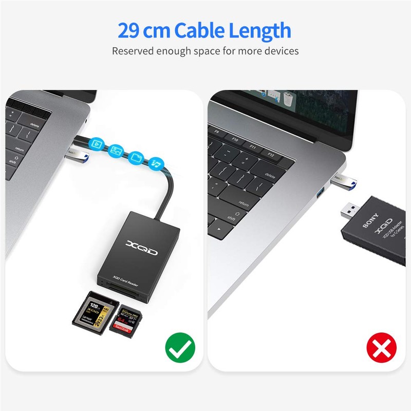 Rocketed C Type XQD / SD Card Reader Dual Slot