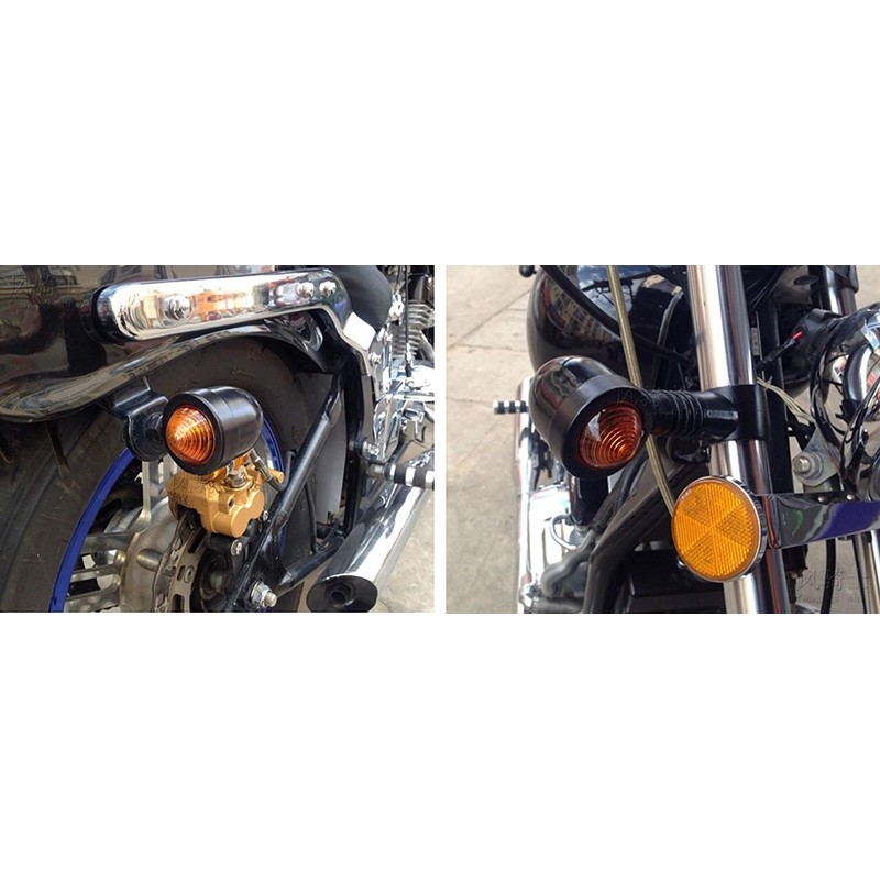 Karun Steed Monkey Bullet Turn Signals Set of 4 Billet