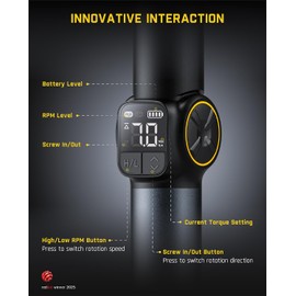 Fanttik S1 APEX Electric Screwdriver, Pivot Handle Screwdriver, Max 7N.m High Torque, 2 Speed Options, 1/4''Hex, Screen Interaction, Tech Tool for DIY Enthusiasts-Deluxe Edition