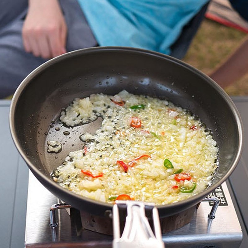 Outdoor Portable Pan Foldable Camping Cookware Non‑Stick Pan Cooking Frying