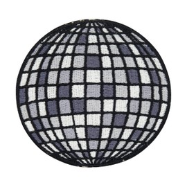 Finally Home Iron-On Patch Disco Ball Retro Patches, Vintage Iron-On Patches, 80s Patches, Vinyl Record Patch