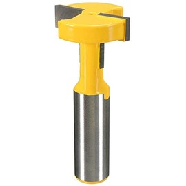 Yakamoz 1/2 Inch Shank T-Slot T-Track Slotting Router Bit Slatwall Groove Forming Milling Cutter Woodworking Tool