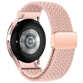 Issinlky Nylon Braided Strap for Galaxy Watch 6, 20 mm Elastic Band for Galaxy Watch 6 Classic, Galaxy Watch 4, 4 Classic, Galaxy Watch 5, 5 Pro, Galaxy Watch 3 41 mm, Active 2, Gear Sport