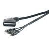 Vivanco 2m Scart Kabel Scart - 3x Cinch IN/OUT Schalter