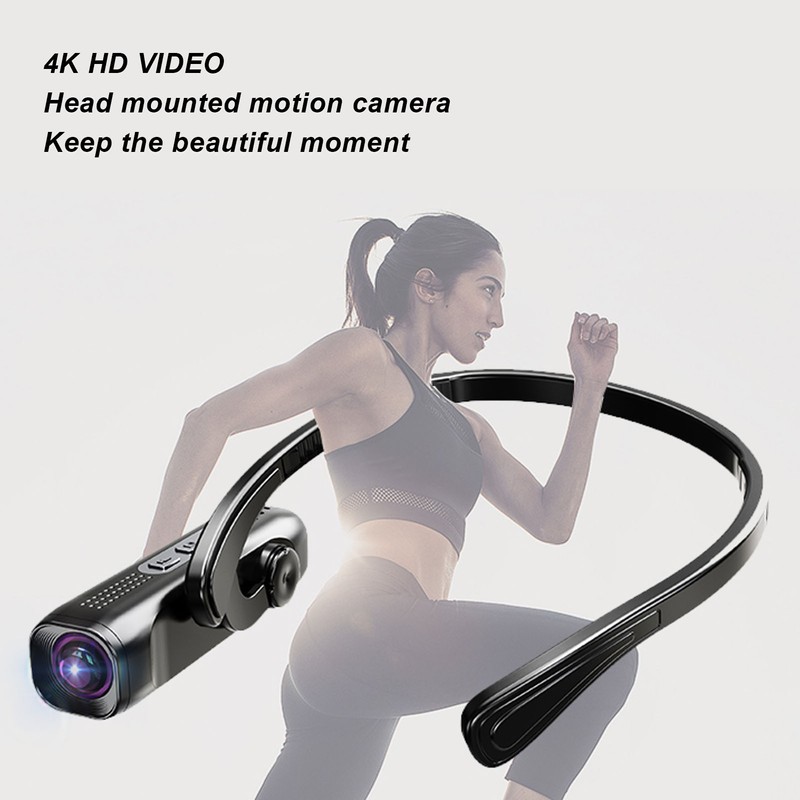 4K HD Head Mounted Action Camera WiFi Mini Wearable Video