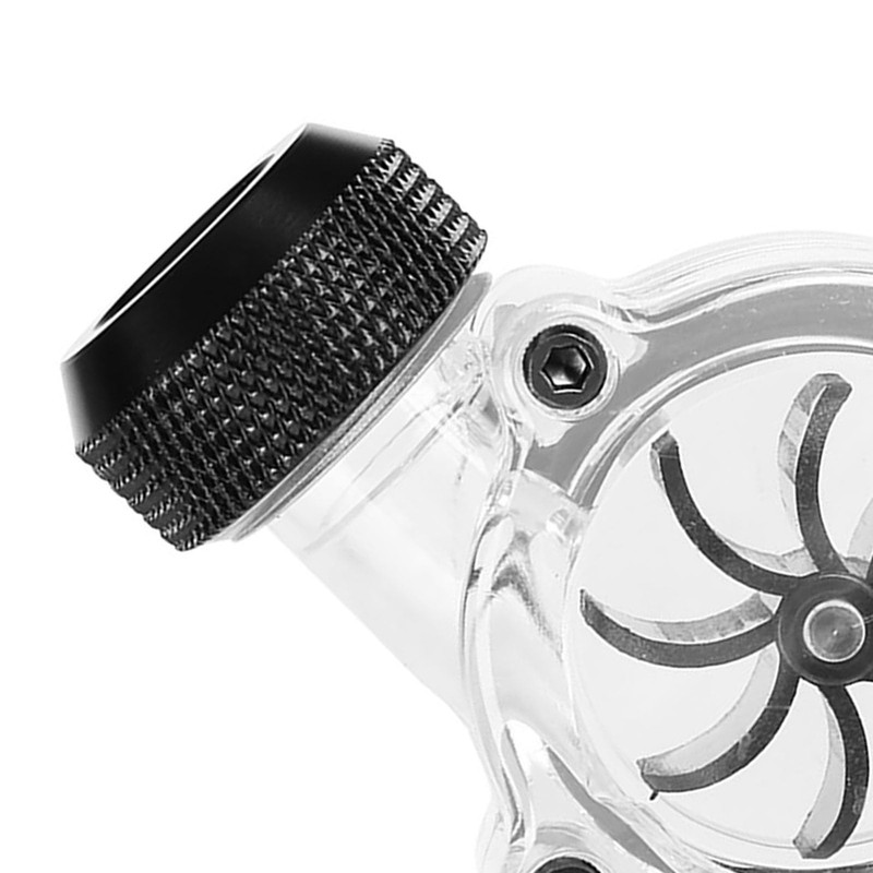 Risegun Flowmeter, G1/4 Cooling Flow Sensor Female to Female Flow