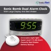 Sonic Alert SBD375SSEU/USA Sonic Boom Dual Alarm Vibrating Alarm Clock
