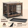 Giantex Dog Crate Furniture - 27" L Dog Kennel Side