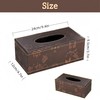 HJYDGJ Multifunctional Tissue Box PU Leather Modern Cosmetic Tissues Box