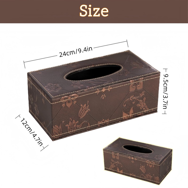 HJYDGJ Multifunctional Tissue Box PU Leather Modern Cosmetic Tissues Box