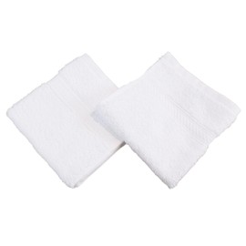 Go West 100% Super Soft Combed Cotton Face Towels 2 Pack – 500 GSM, Highly Absorbent & Durable – Gentle on Skin & Quick-Drying, (White)