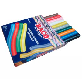 Baco Plastilina Reusable and Non-Drying Modeling Clay box with 10 bars