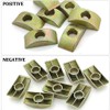 Ericotry 12 Pieces Metal Half Moon Nut Bed Washer Furniture