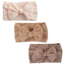 LuLiyLdJ Hair band girls hair band baby girl hair band baby bow headband, elastic headband for newborns and toddlers