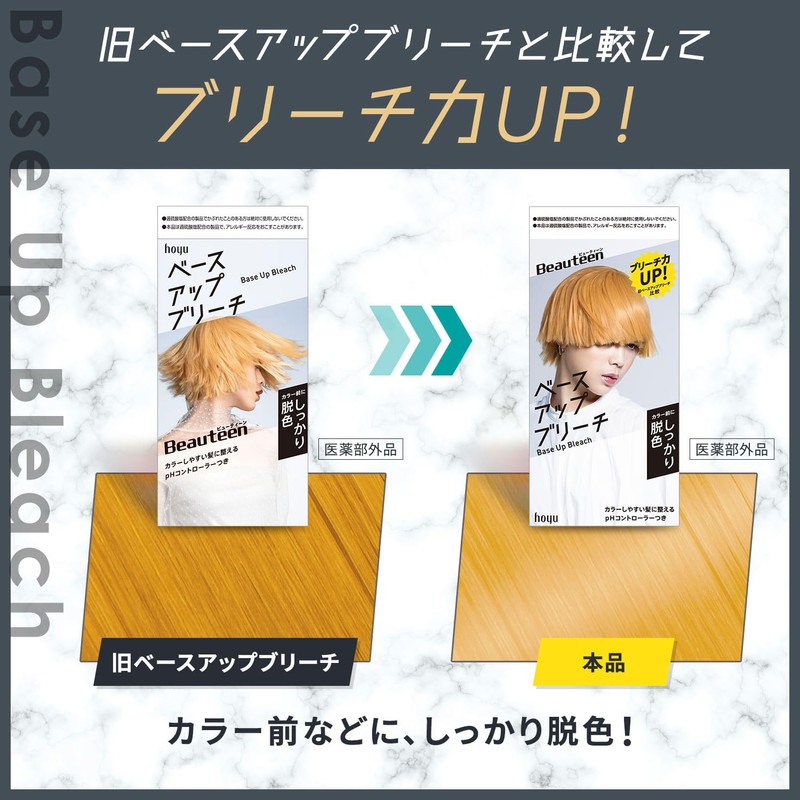 Beauteen Hoyu Hoyu Hair Color with Base Up Bleach Treatment