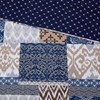 Amrapur Overseas Laura Quilt Set, Full/Queen, Navy/Rust