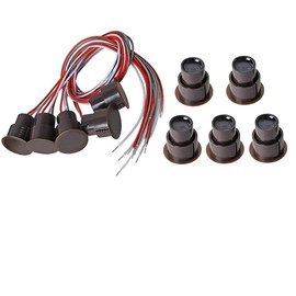 Magnetic Reed Switch NC/NO Recessed Wired Door Window Alarm, Magneti Door Switch, Contact Sensor, for Home Security and Burglar Alarm Magnetic Reed Switch,Sets of 5