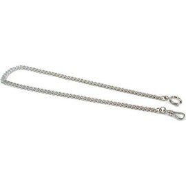 Nickel Plated Pocket Watch Fob Chain 13 3/4"