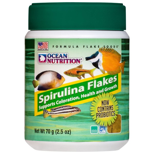 Ocean Nutrition Spirulina Flakes 2.5-Ounces (70 Grams) Jar