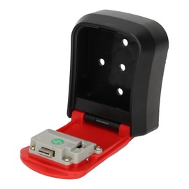 Combination Lock Box Wall Mounted Key Key Lock Box 4 Digit Waterproof Storage Box Abs 5 Keys Capacity Lockbox for Key for Container Organizer Bag Organizer Container Organizer