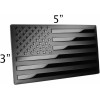 American Metal Flag Auto Fender Emblem for Cars Trucks (5"x3",
