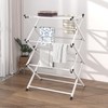 FKUO Household Indoor Folding Clothes Drying Rack, Dry Laundry and