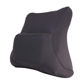Miyoshi ORG-TKC01/GY Memory Foam Lumbar Cushion, Black, Soft Cushion and Hard Case Reduces Lower Back Burden, Storage Case Included, Compact Storage, Telework, Work from Home, Travel, Long Distance Travel, Airplanes, Cars