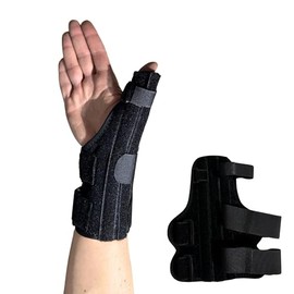 SEVEN MINE Ferula Larga para Pulgar - Talla Universal Unisex, Neopreno, Negro