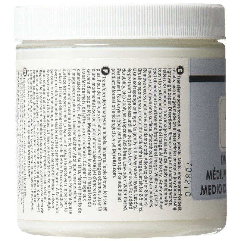 Deco Art Clear -Image Transfr Medium, Acrylic, Multicolour