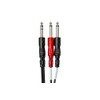 HosaTech STP-201 1m 1/4 inch TRS to Dual 1/4 inch