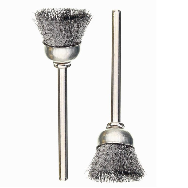 Pack of 32 Wire Brush Wheel Cup Brass Stainless Steel