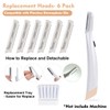 6 Pack Replacement Heads for Finishing Touch Flawless Dermaplane Glo