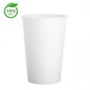 100 takeout eco-friendly paper cups, 13 ounce plain / 테이크아웃