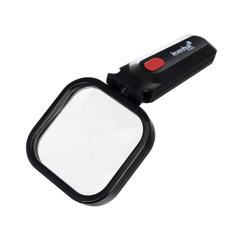 Levenhuk Zeno Read ZR10 Lightweight Handheld Black Magnifier with LED